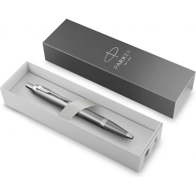 Ручка шариковая PARKER IM WRITING RITUALS K331 серый/хром 2203898 Ручка шариковая PARKER IM WRITING RITUALS K331 серый/хром 2203898